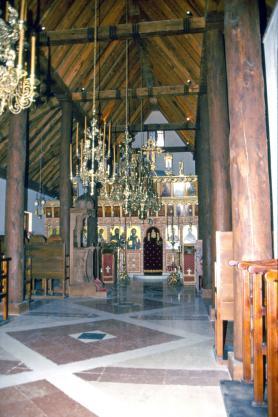 Vnitřek kláštera Machariás