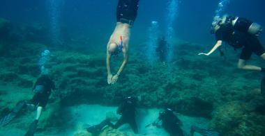Kypr a potápění v moři