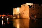 Kypr s byzantským hradem v Pafosu